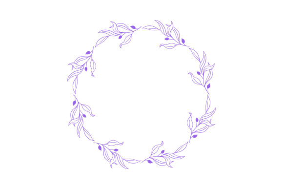 Floral Frame Elegant Art Isolated: A Design for Versatile Creativity