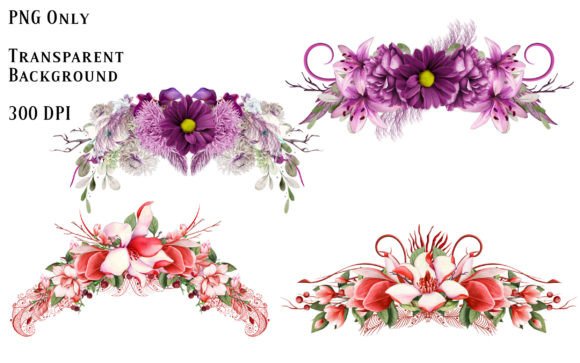 Floral Sprays 5: Elevate Your Designs with Artistic Blooms