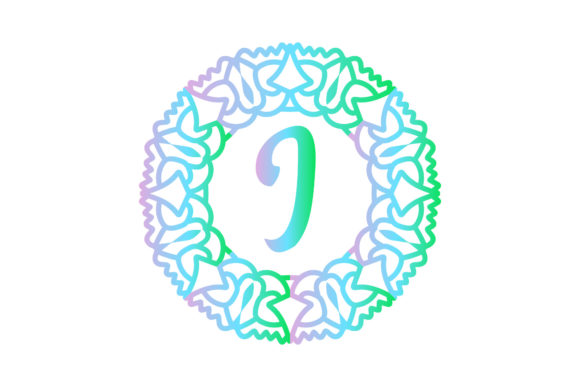 Monogram Floral Line Vector Illustrations for Creative Projects