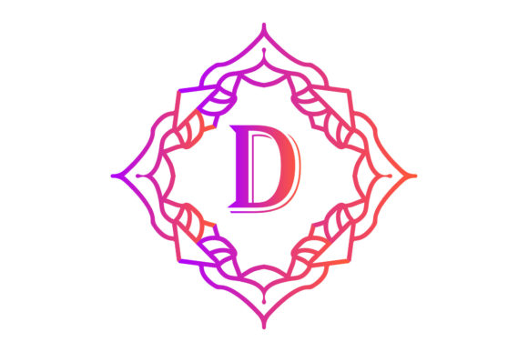 The Art of Monogram Illustration Fill Design Floral