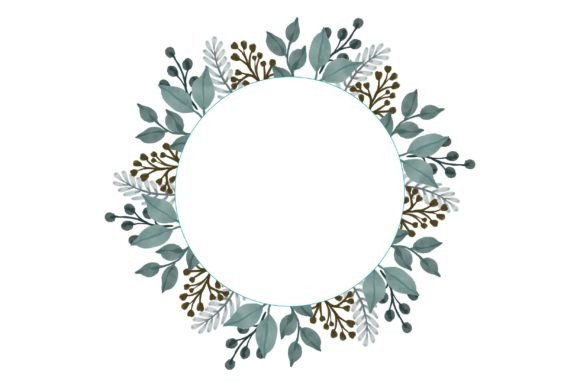 The Art of Soft Elegance: Creating with a Pastel Green Watercolor Floral Frame