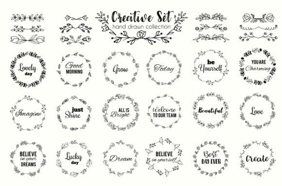 The Floral Wreath and Flourishes Vector Set: A Strategic Tool for Design and Communication